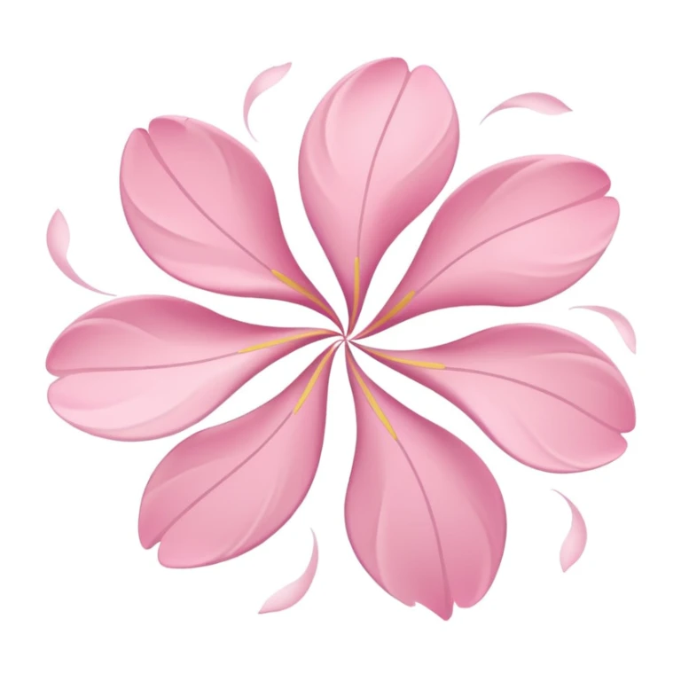 pastel sakura petals swirling in the wind sticker