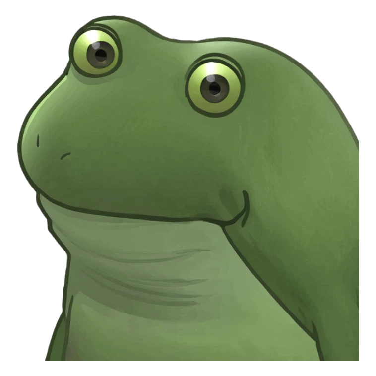 Tongue out with hands to the side sticker