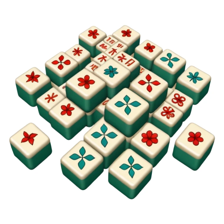 mahjong set of tiles sticker