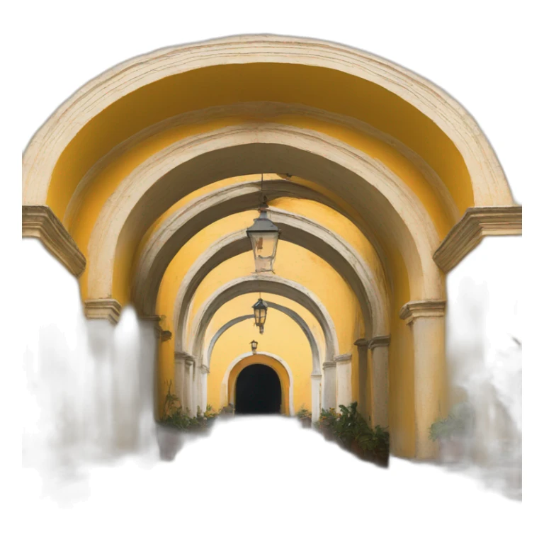 Antigua guatemala yellow Arch sticker