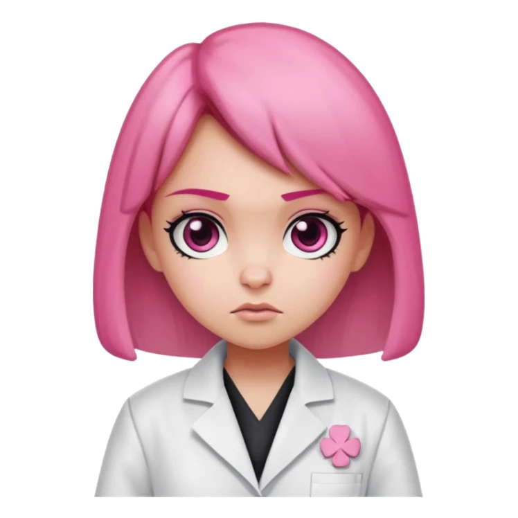 Blossom from powerpuff girls and a doctor sticker