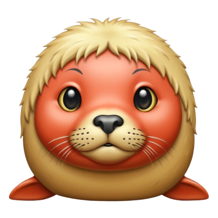 Seal with blonde hair sticker