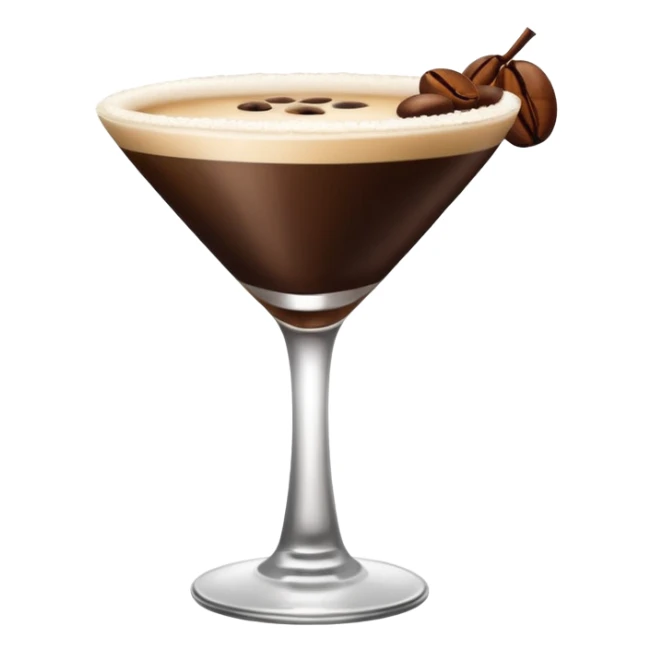Emoji de una cóctel de esspreso martini sticker