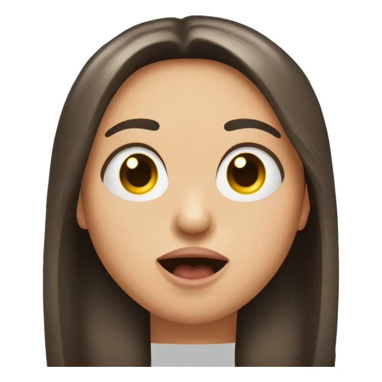 Heart eyes on face tongue sticking out  sticker