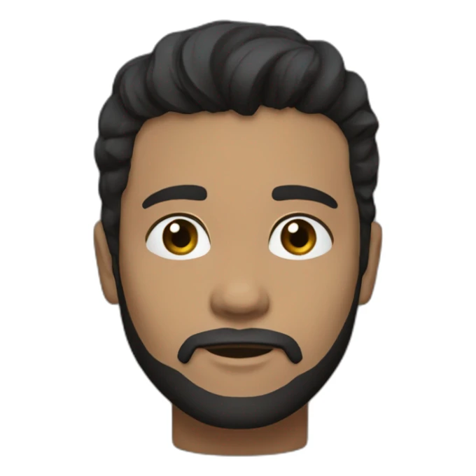 Jelle Prins dark hair sticker