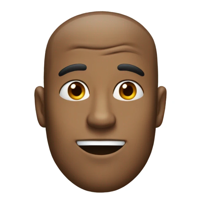 Generate a man with a small head, large nose, forehead wrinkles,buck teeth and Hair long on the sides and buzzed up top sticker