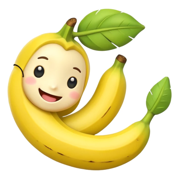 Cartoon cute banana toy sticker
