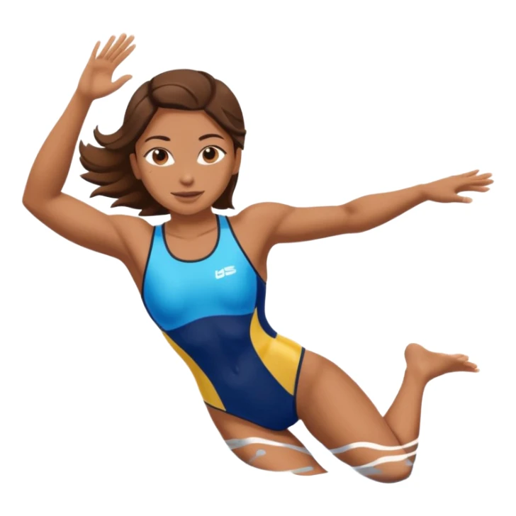girl swimming athlete sticker