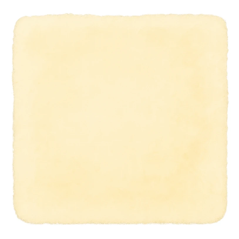 pastel watercolor sticky note with a light yellow shade, soft edges, transparent background sticker