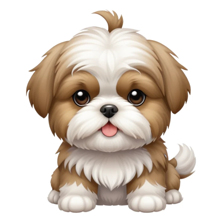 shih tzu puppy sticker