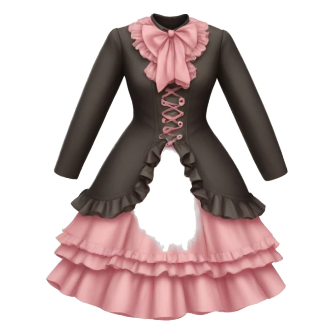 Victorian pink cute dress  sticker
