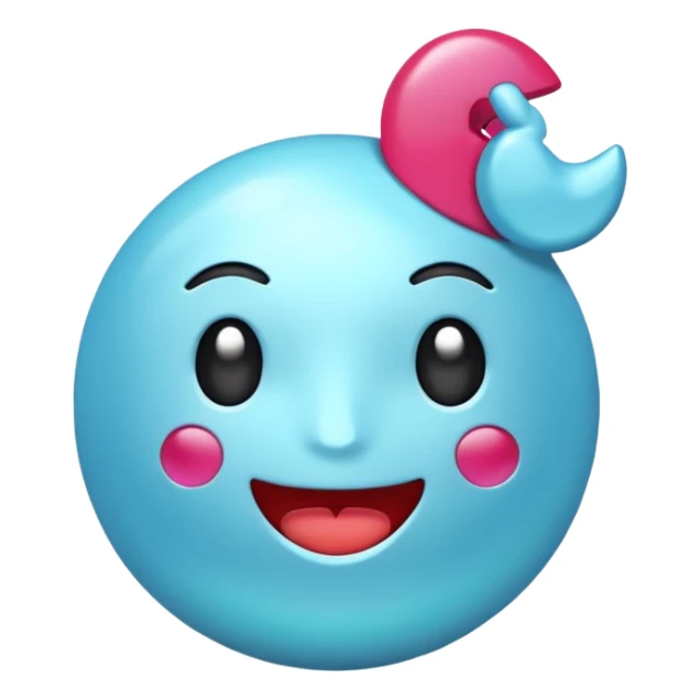 Crea emoji de verificado en tik Tok celeste sticker