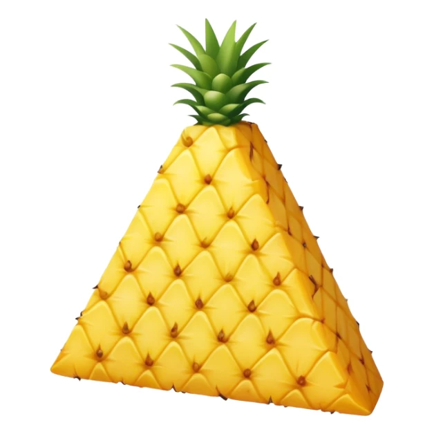 A piece of a pineapple triangle sticker