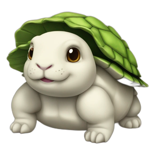 Tortue sur un lapin sticker