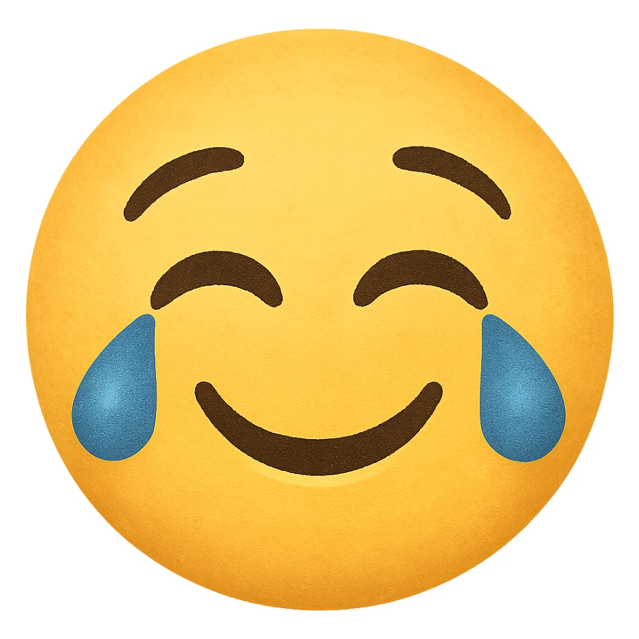 emoji representing the emotion of 'nostaljoy', a creative blend of, remove background sticker