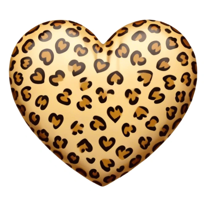 cuore leopardato  sticker