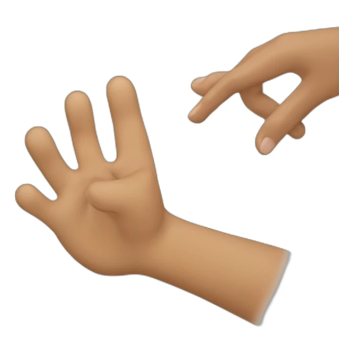 mano apuntando con el dedo al frente sticker