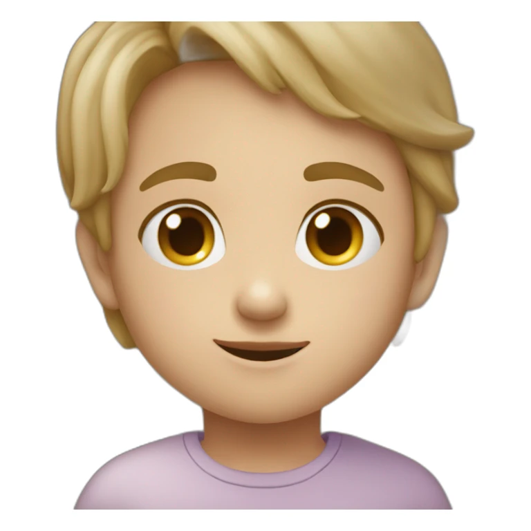 Un enfant disant stp avec un cœur  sticker