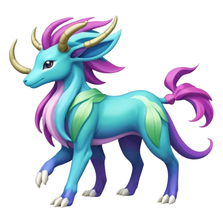 Suicune-Aurorus-Meganium-fusion (full body) sticker