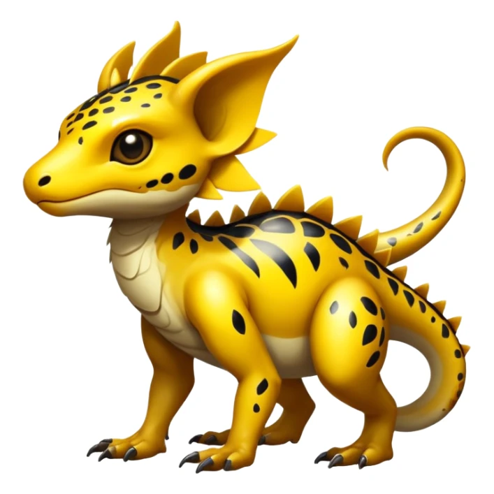 Exotic shiny rare epic cute Vernid-creature, full body, with random markings sticker