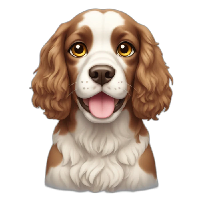 Beauty spaniel cat sticker
