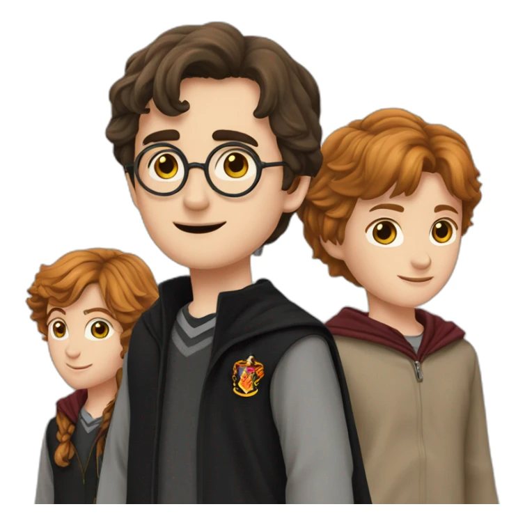Harry Potter, Hermione, et Ron sticker