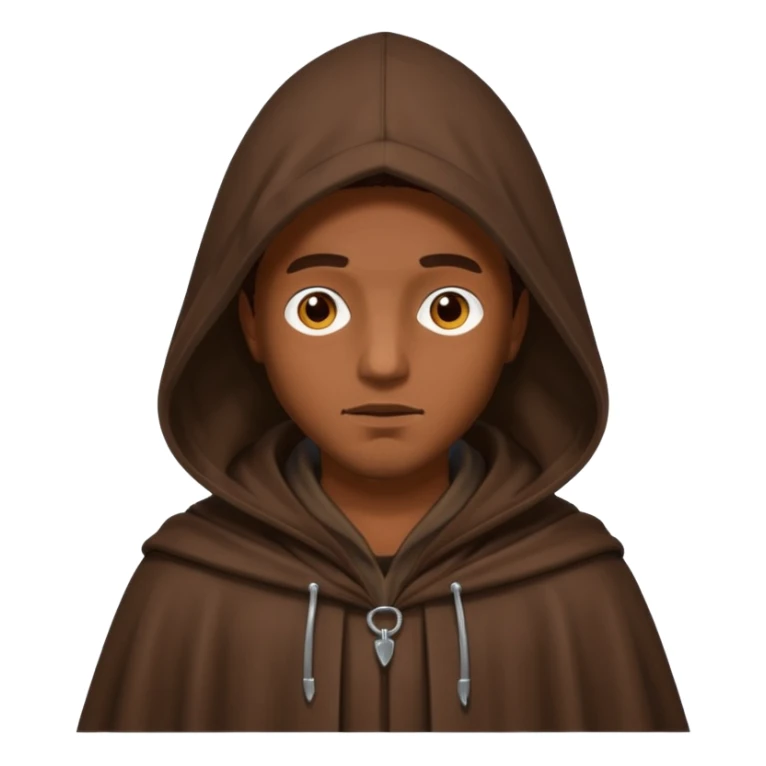 mysterious man in a brownhood sticker