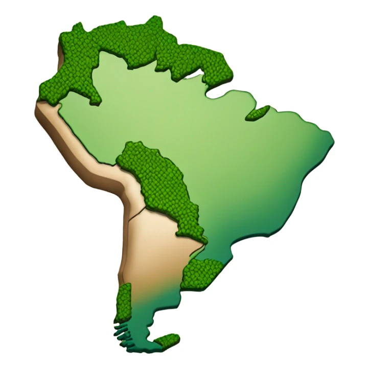 South America earth sticker