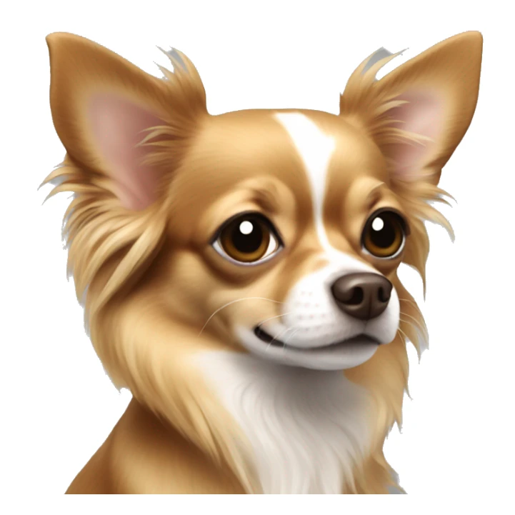 Chihuahua Long Hair Brown sticker