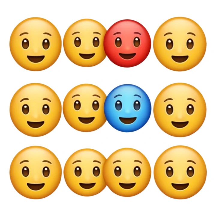 Emoji tenant un 6 et un 7 sticker