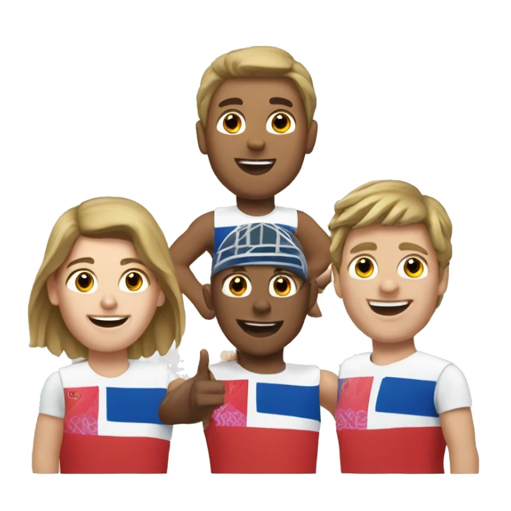 Les 5 anneaux olympiques  sticker