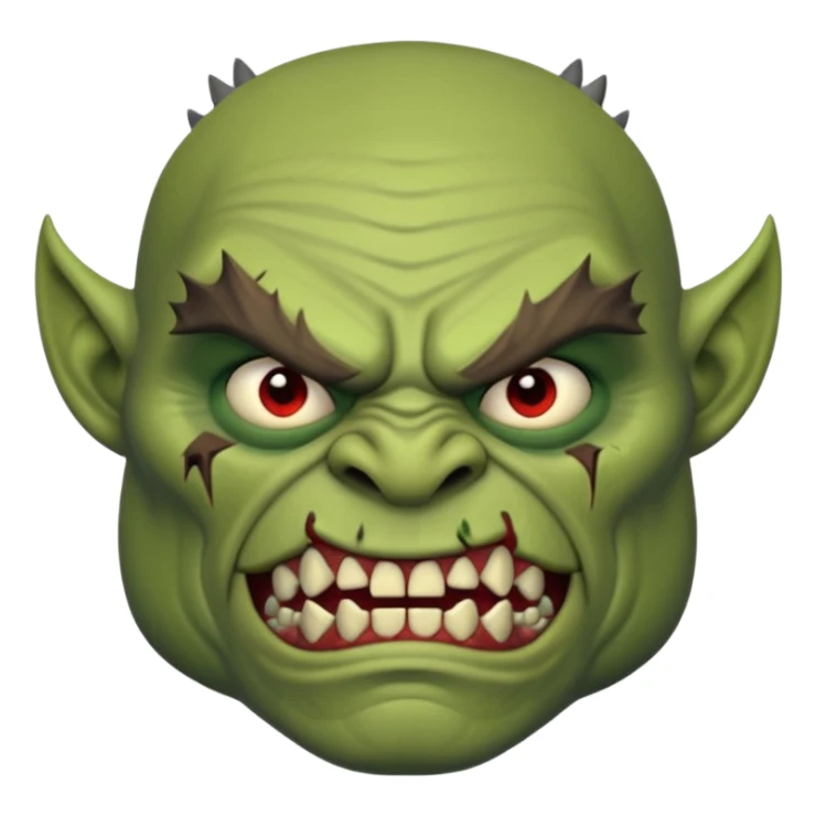 Orc from Lord of the Rings very creepy sticker