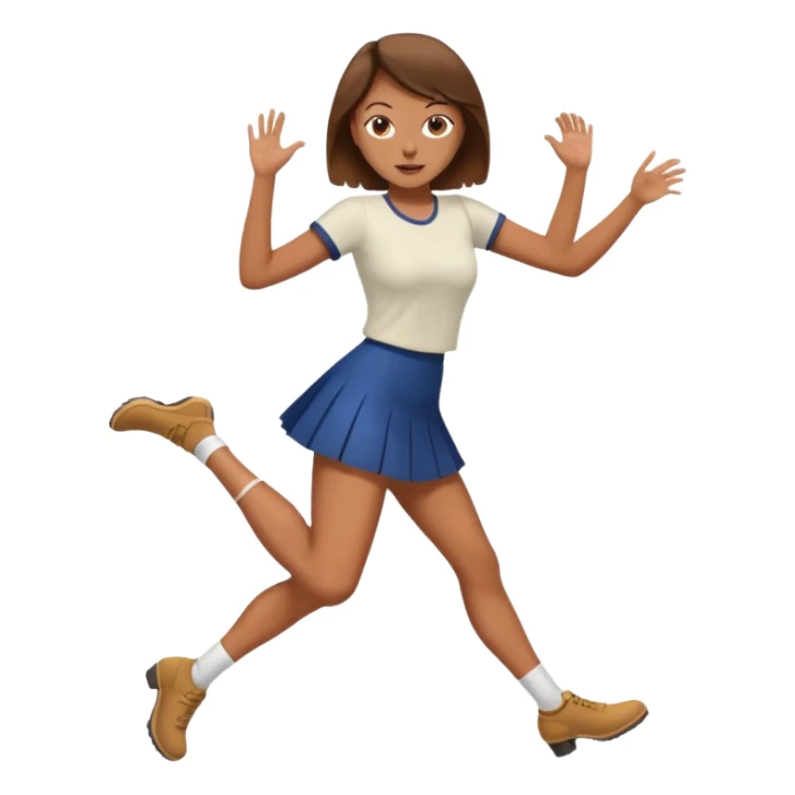 woman hit click high legs sticker