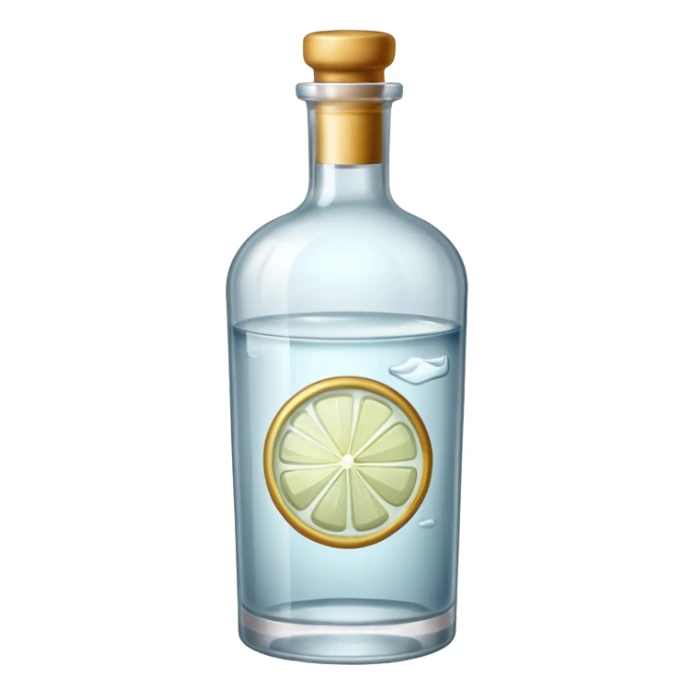 bottle of gin sticker