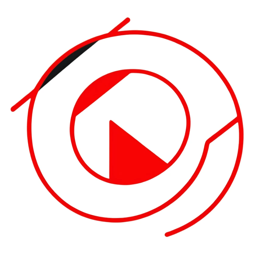 prohibition symbol, red circle with diagonal line through it sticker