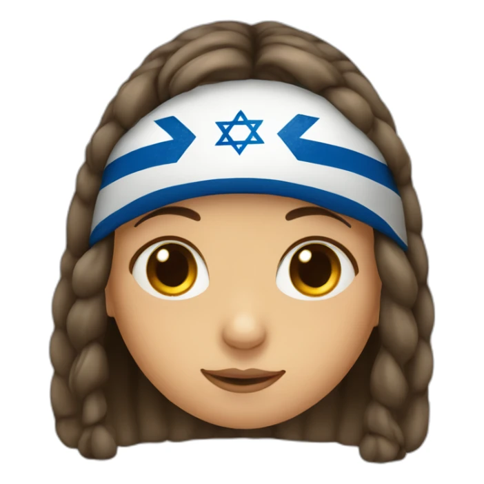 An Israeli girl with a stuffy nose sticker