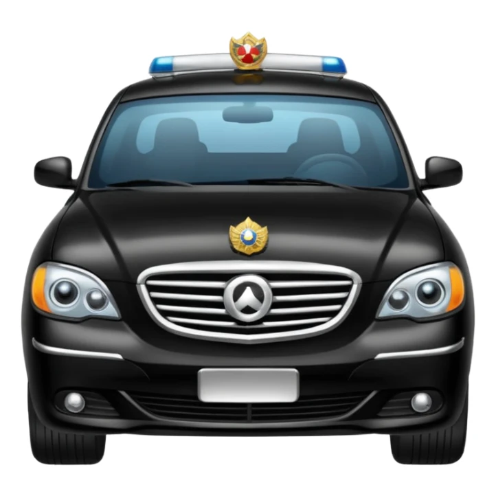 Black car fo officers sticker