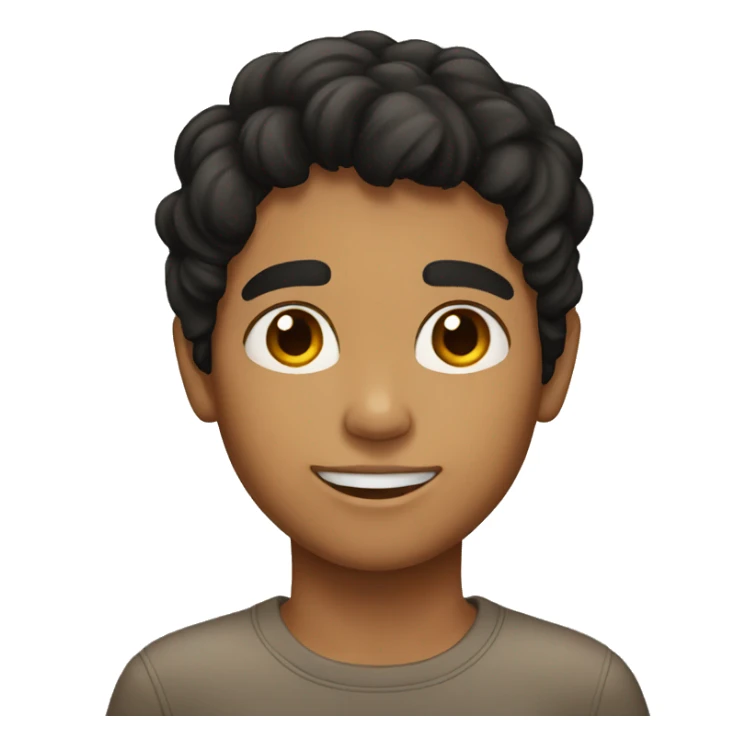 black haired boy with tan skin sticker