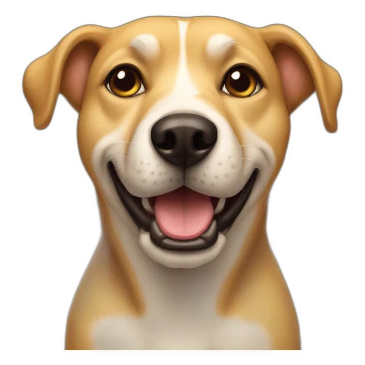 A ylow dog sticker
