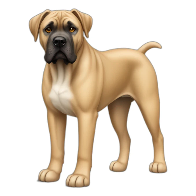 dog Cane Corso color fawn full body sticker