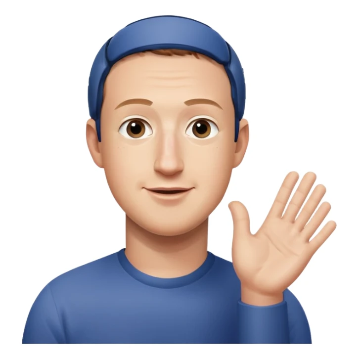 Mark Zuckerberg qui applaudit d un air mesquin  sticker