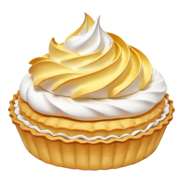 Lemon tartlet with meringue on top sticker