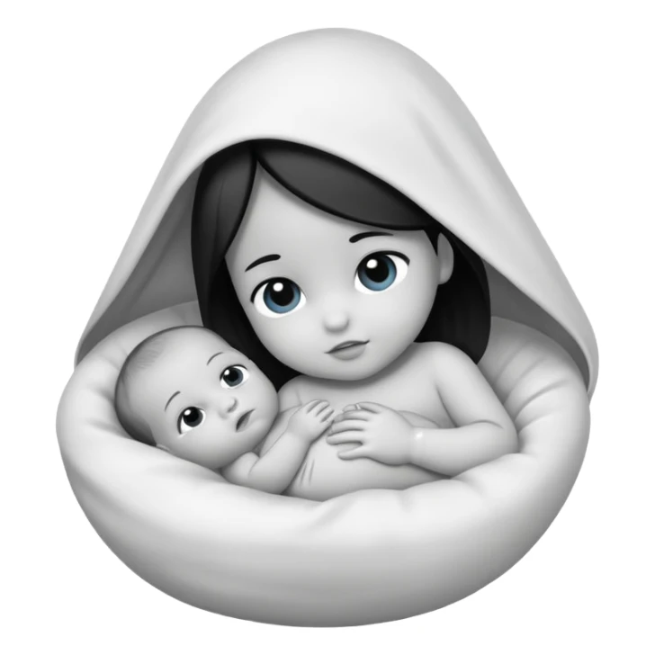 Newborn B&W Photoshoot sticker