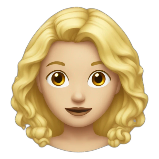 Une fille blonde déguisée pour halloween sticker