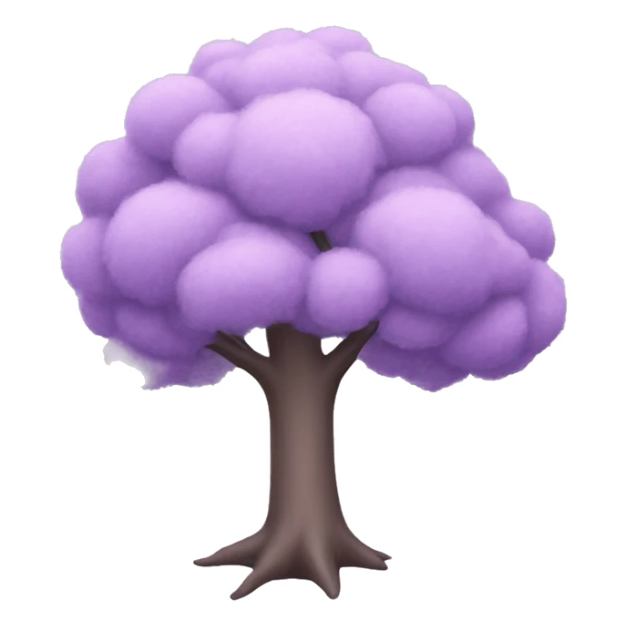 Pastel purple tree sticker