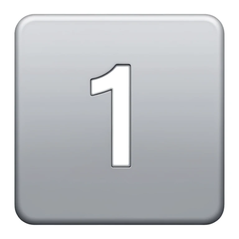 simple and bold emoji with a grey square background and white number 11 in the center sticker