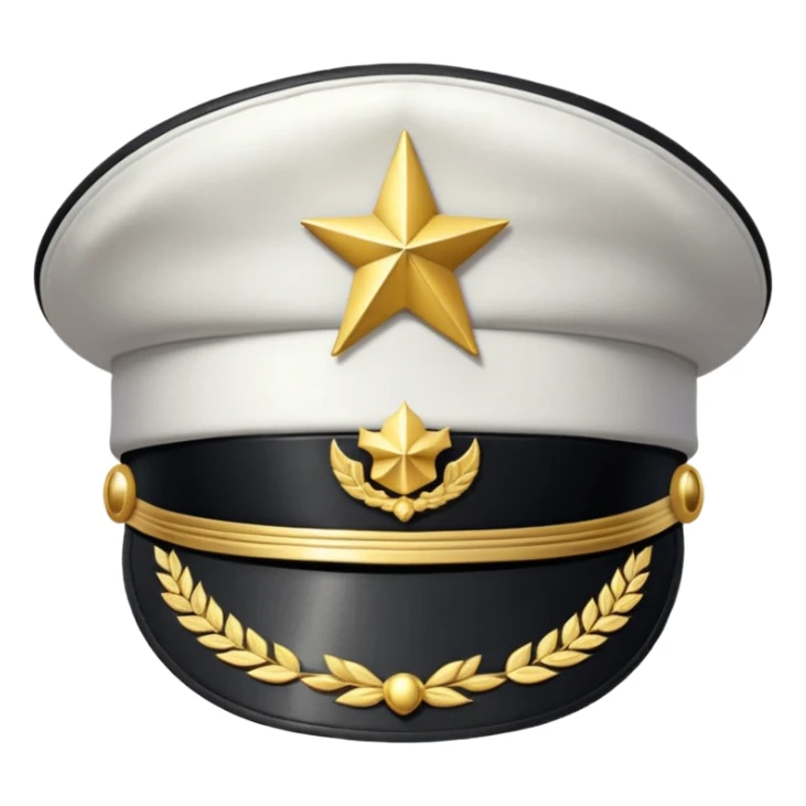 captain hat sticker