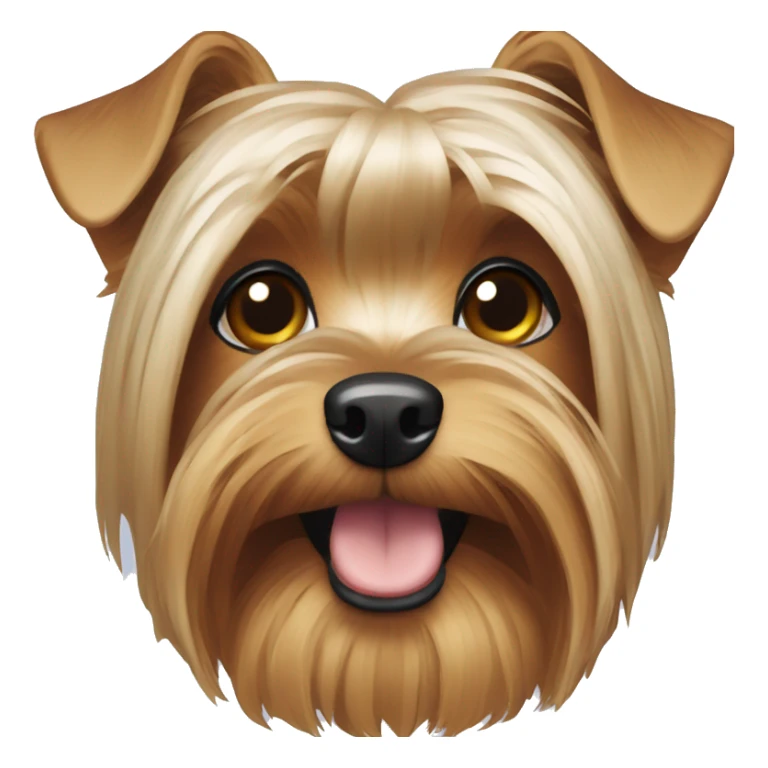 Dog yorkie in christmas sticker