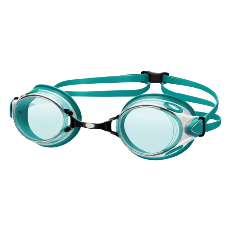 Speedo vanquisher swim goggles teal  sticker