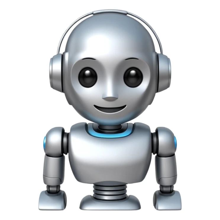 3D AI Robot Mascot - Chatbot Iconemoji sticker